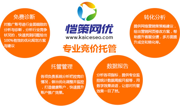 愷策網(wǎng)優(yōu)是一家專(zhuān)業(yè)做競(jìng)價(jià)托管的服務(wù)商